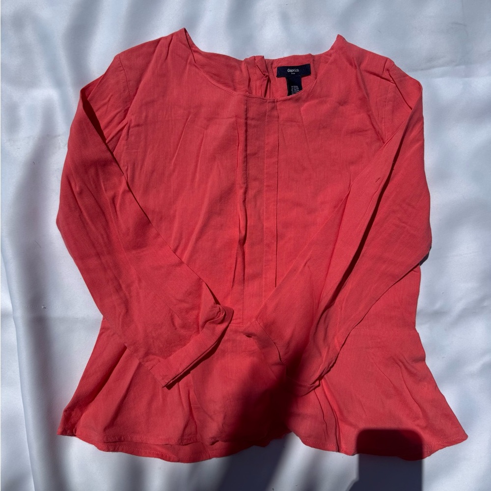 GAP Women's Vibrant Coral Blouse